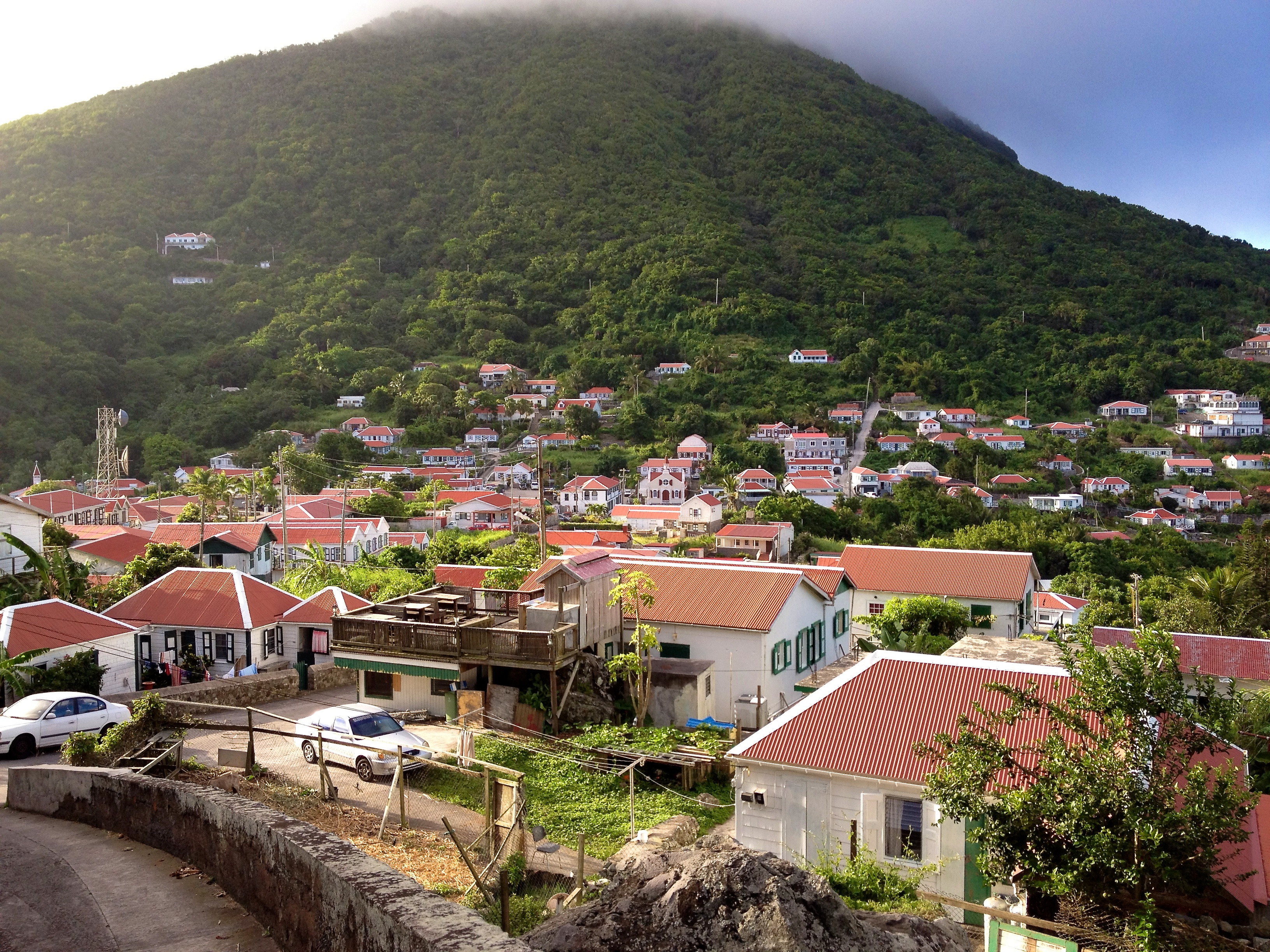 Windwardside seen from Booby Hill, Saba